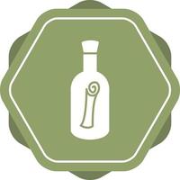 Scroll in Bottle Vector Icon