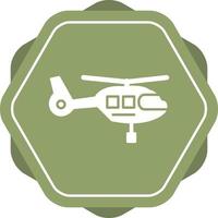 icono de vector de helicóptero