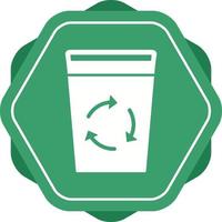 icono de vector de papelera de reciclaje