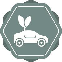 icono de vector de coche ecológico