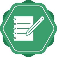 Notebook and Pen Vector Icon