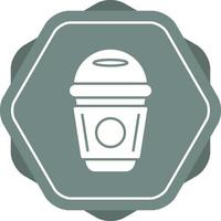 icono de vector de taza de papel