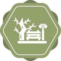 icono de vector de parque