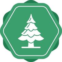 icono de vector de árbol de pino