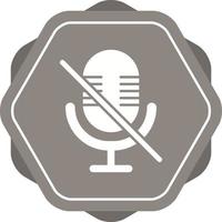 Microphone Mute Vector Icon