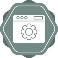 icono de vector de configuración web