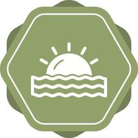 Sunset Vector Icon