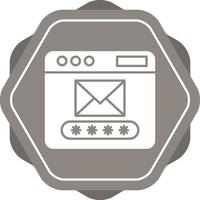 icono de vector de código de correo