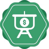 Dollar Presentation Vector Icon