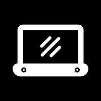 Unique Glyph icon with background vector