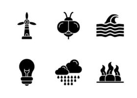 Natural Resources Vector Icon Set