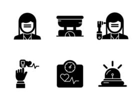 Nursing Home Vector Icon Set