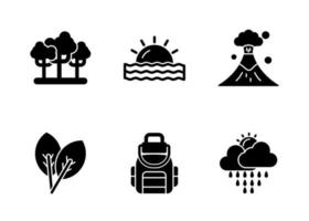 Rainforest Vector Icon Set