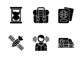 conjunto de iconos de vector de periodismo