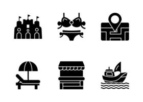 Water Park Vector Icon Set