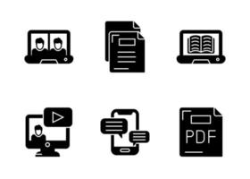 Online Education Vector Icon Set