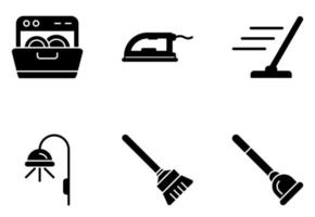 Unique Glyph vector Icon Set