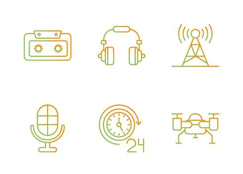 Journalism Vector Icon Set