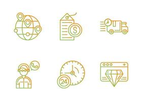 Online Shopping Vector Icon Set