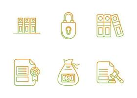 Law and Justice Vector Icon Set