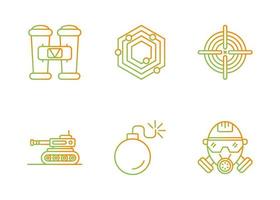 Military Vector Icon Set