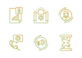 Growth Hacking Vector Icon Set