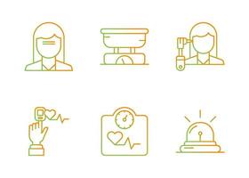 Nursing Home Vector Icon Set