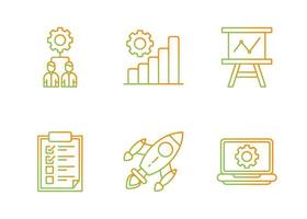 Growth Hacking Vector Icon Set