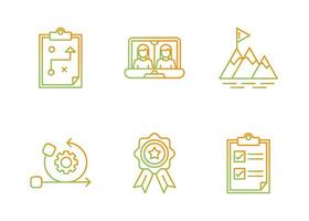 Project Planning Vector Icon Set
