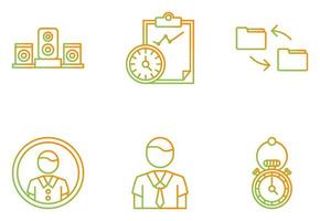 Project Planning Vector Icon Set