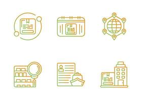 Logistic Delivery Vector Icon Set