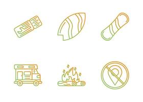 Adventure Vector Icon Set