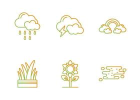 Autumn Nature Vector Icon Set