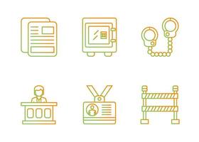 Law and Justice Vector Icon Set