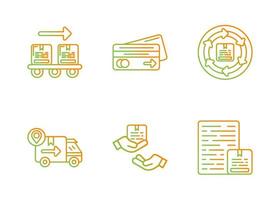 Logistic Delivery Vector Icon Set