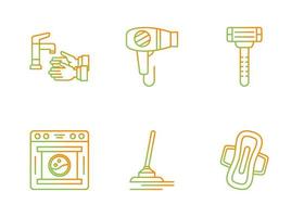 Hygiene Routine Vector Icon Set