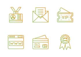 Membership Vector Icon Set