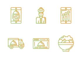 Take away Vector Icon Set