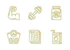 Fitness Vector Icon Set