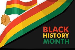 black history month illustration for social media post vector