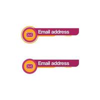 ilustración de signo de correo electrónico para logotipo o icono vector