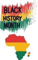 Black History Month Vector illustration.