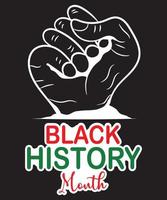 Black History Month T-Shirt Design vector