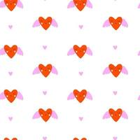 Seamless pattern with hearts. Vector illustrations