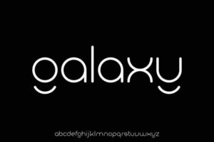 Creative modern rounded lowercase display font vector