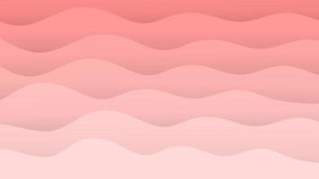 Vector illustration pink wave pattern,Soft gradient pastel waves,Abtract pink shell style