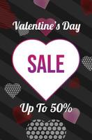 valentine background special offer sale template wallpaper vector