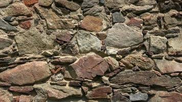 Old castle stone wall.Texture of a stone wall video