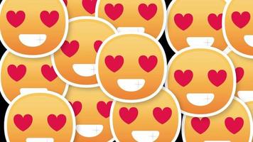 love emoji horizontal transition video
