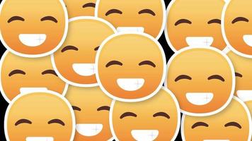 Lächeln Gesicht Emoji horizontaler Übergang video